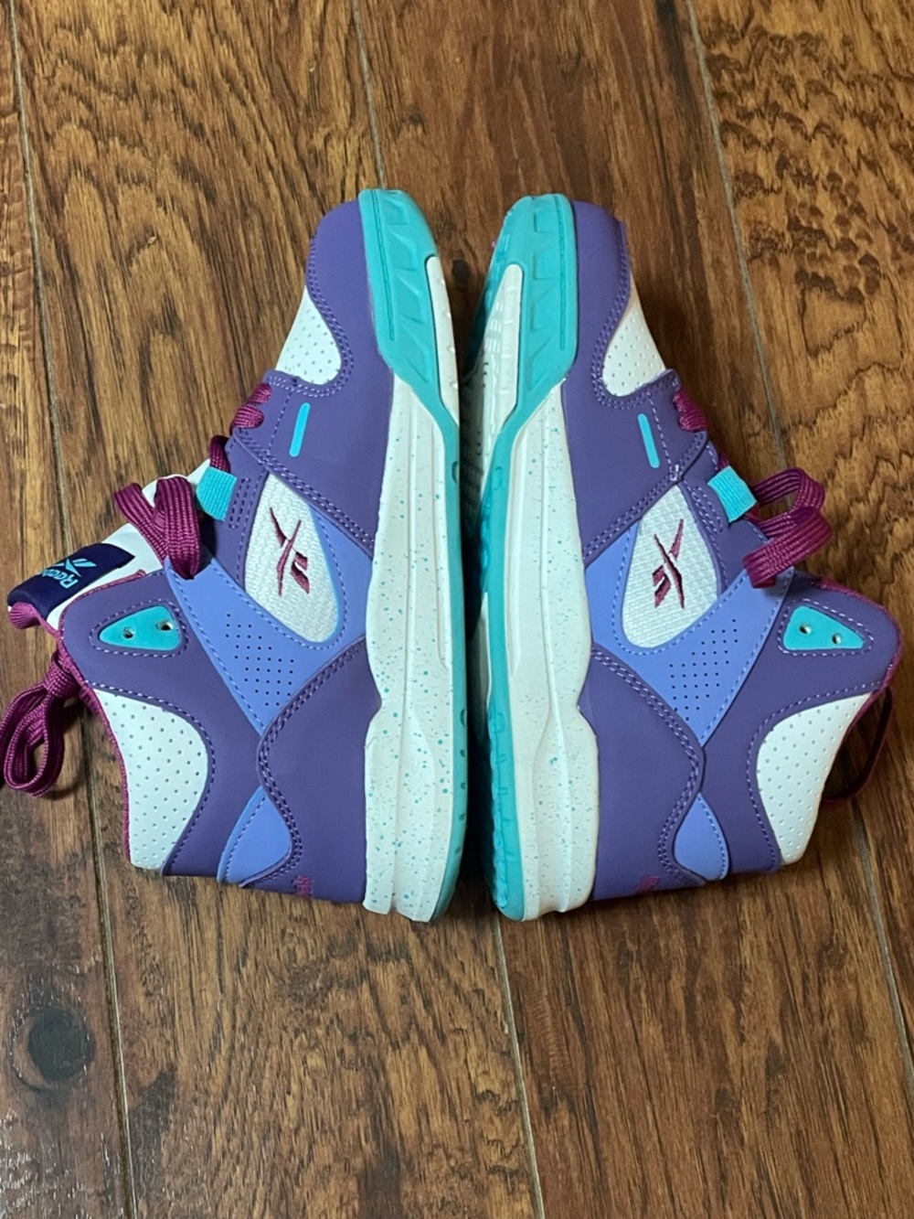 Kids Reebok Purple & Teal Athletic Shoes - Lightweight Comfort